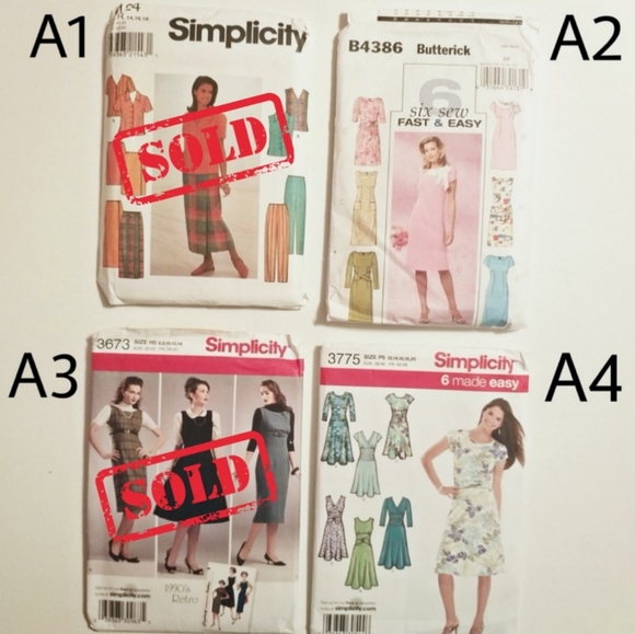 4/$15 🌻 |👗 Vintage Sewing Patterns🧣 - Picture 2 of 6